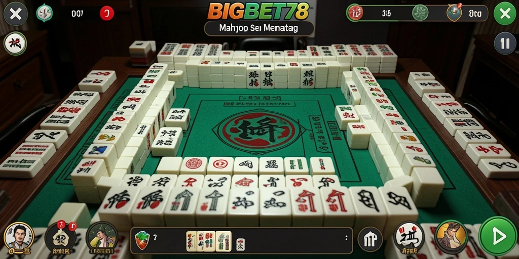 Tampilan gameplay seru Mahjong di BIGBET78.