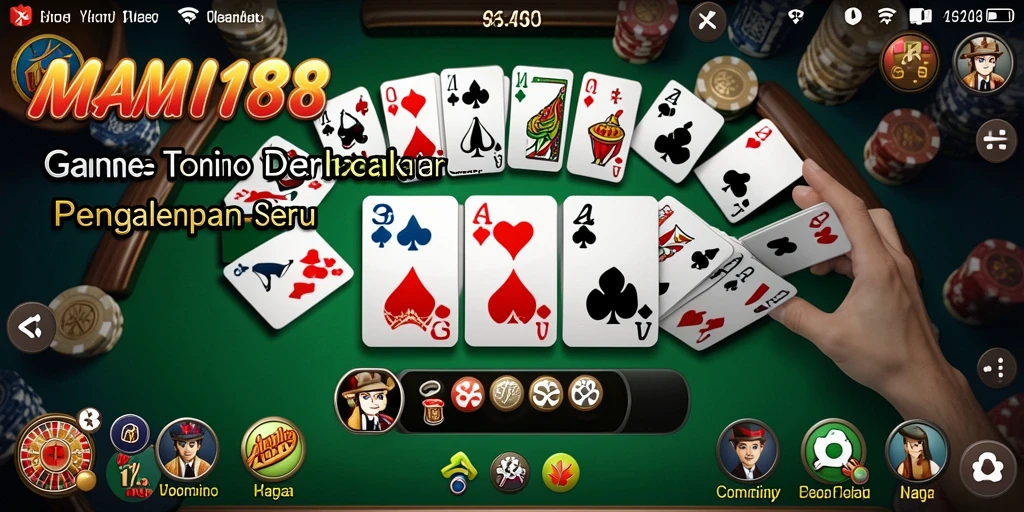 Tampilan menarik dari gameplay MAMI188 dalam permainan Domino.