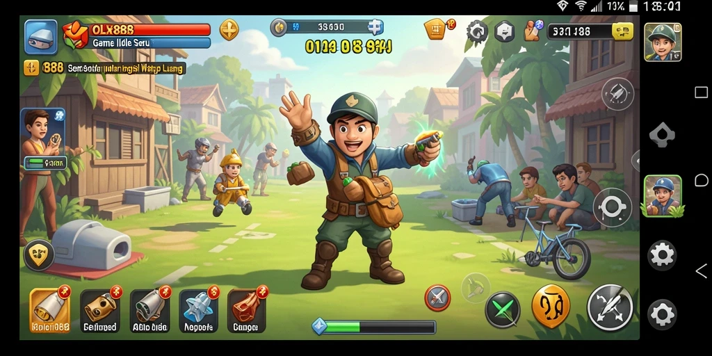 Tampilan gameplay OLX888 yang menarik dan interaktif.