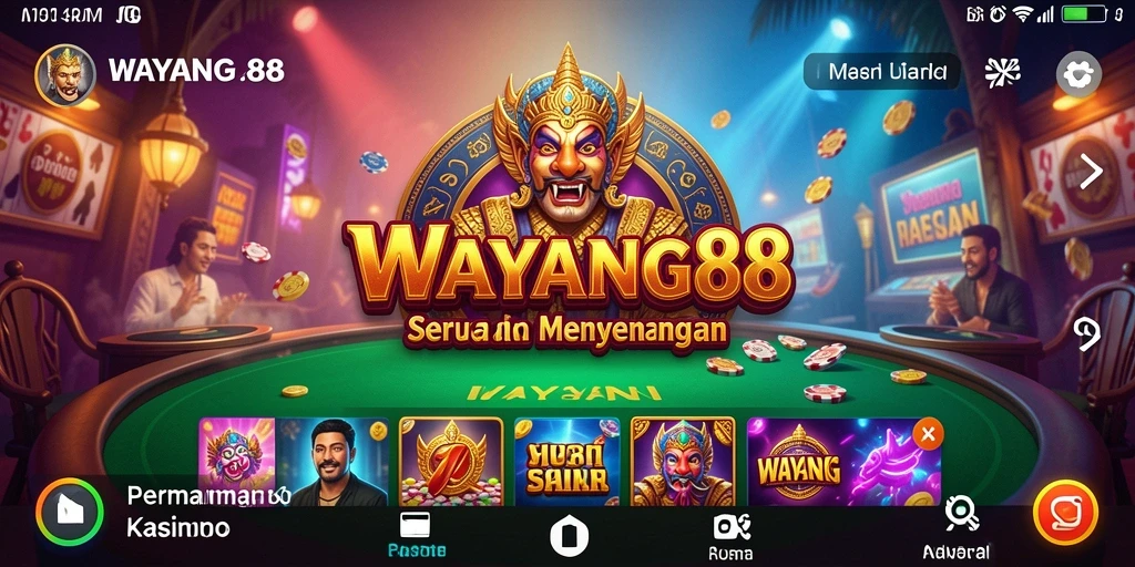 Tampilan gameplay Kasino yang seru dan menegangkan dari WAYANG88.